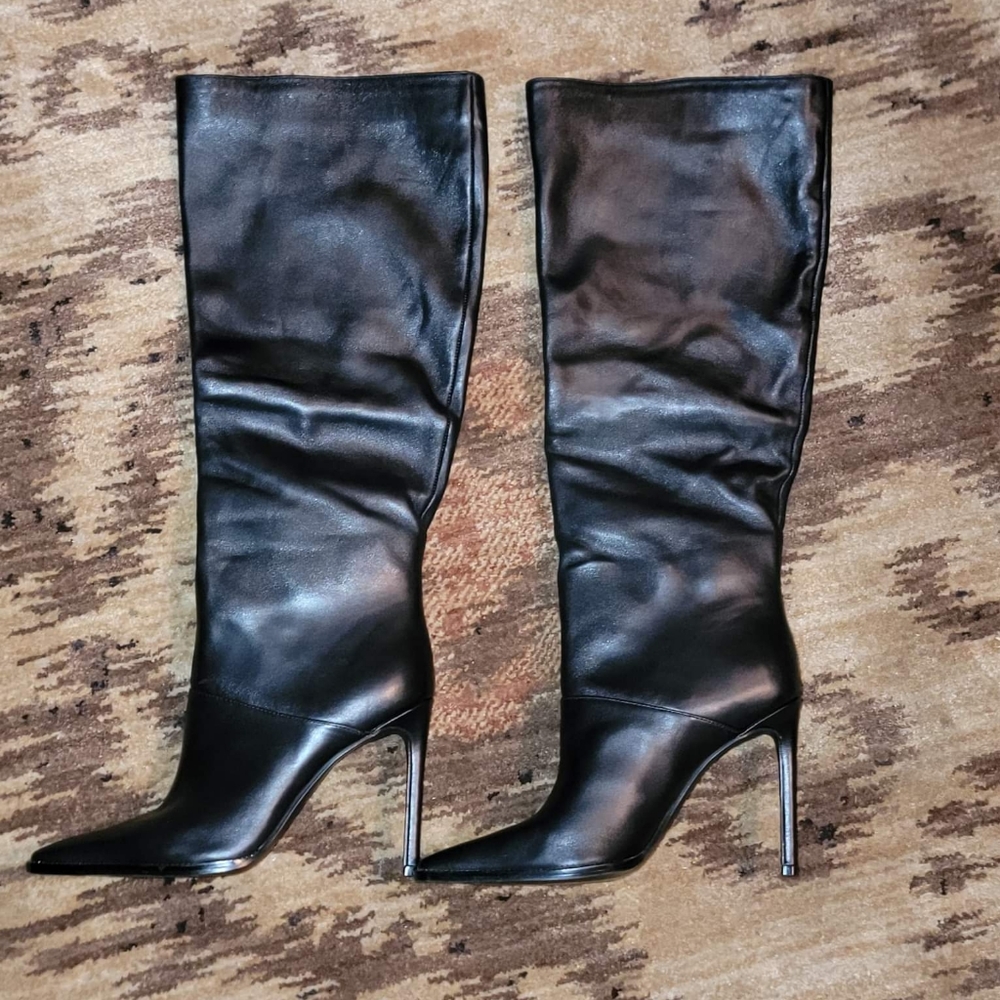 Steve Madden Black Heeled Boots